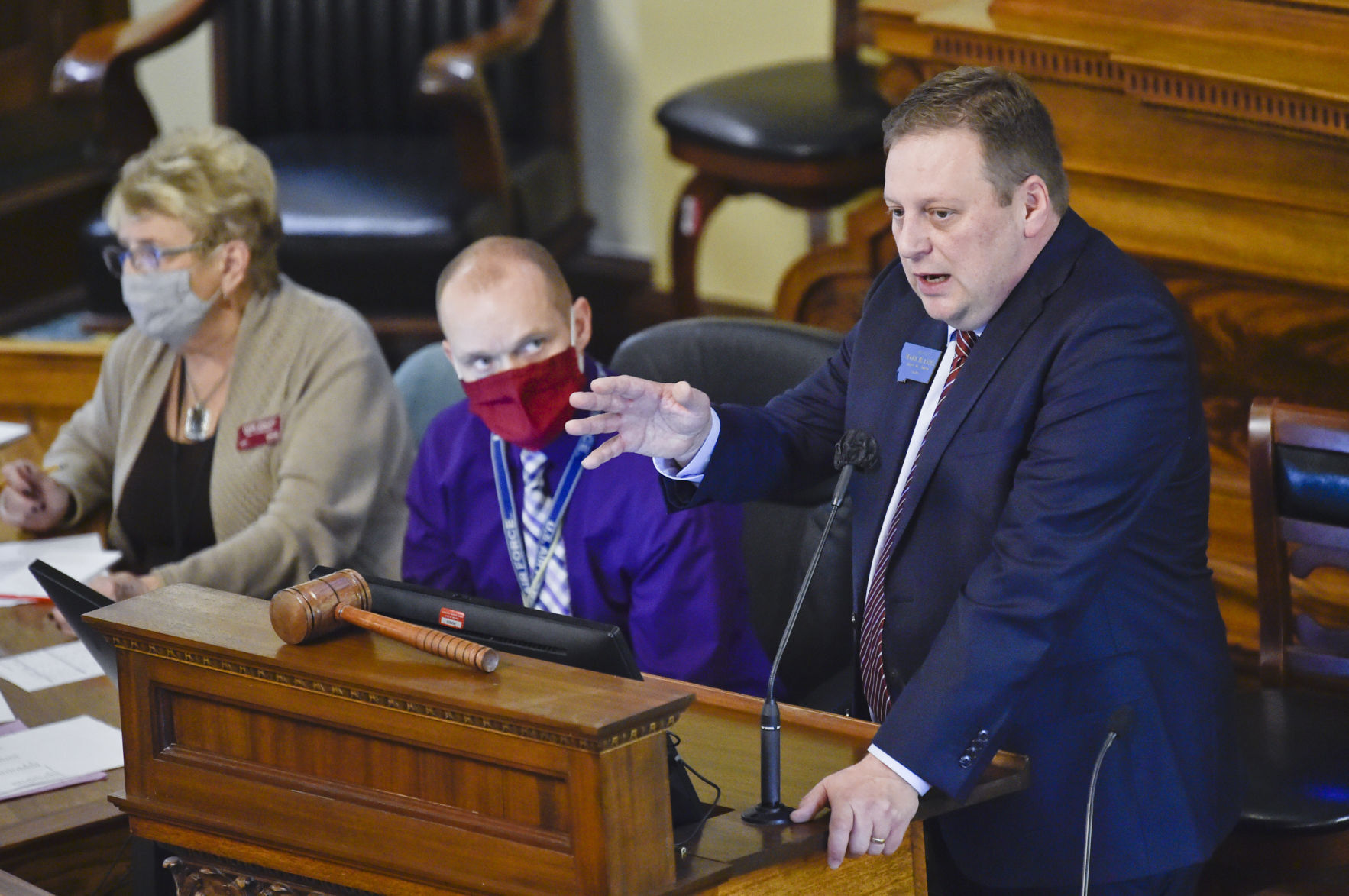 Senate President, Sen. Mark Blasdel, R-Kalispell,